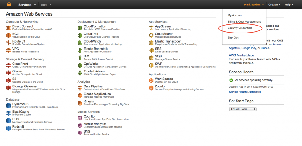 amazon-security-credentials